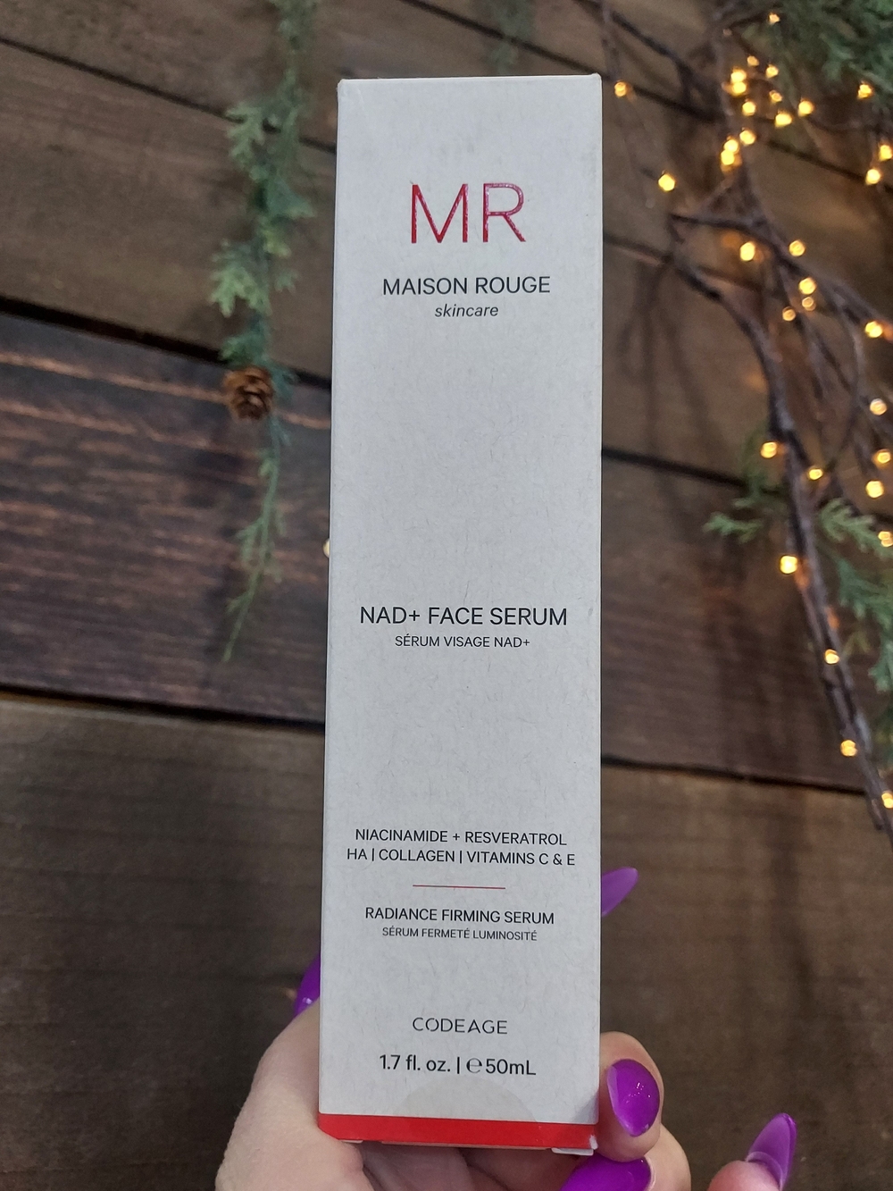 NAD+ Face Serum — Radiance Firming Serum in Purple